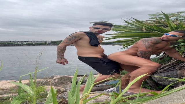 Fudendo no matagal com o pauzudo