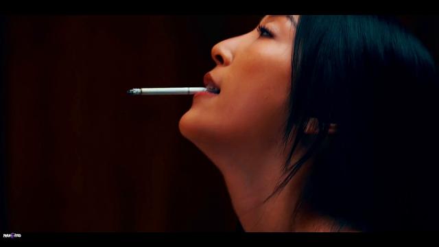 Alien Parasites   Hot asian babe smokes and rides big white cock