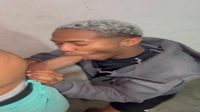 I got a blowjob on the stairs and we almost got caug...