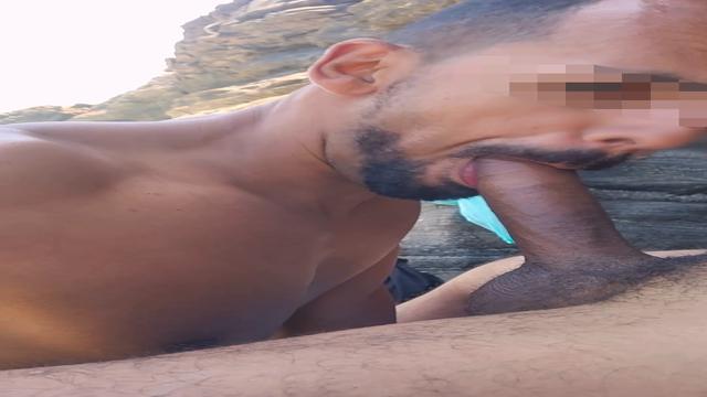 sucking tourist friend in the bull's eye buzios.